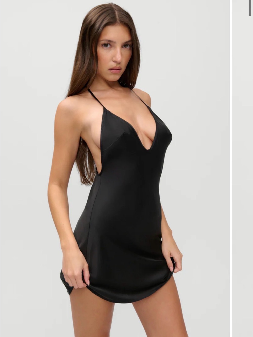x JENNIE Colette Silk Mini Dress